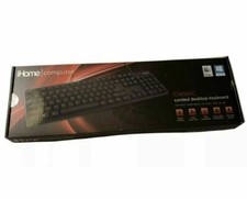 iHome Classic Corded Quiet Touch Slim Full Size USB Desktop Keyboard picture