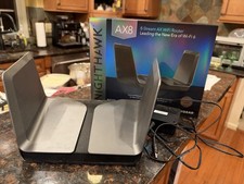 NETGEAR Nighthawk AX8 8-Stream WiFi Router AX6000 (RAX80) - Tested & Working picture