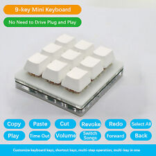 9-key Keypad Mechanical Keyboard DIY Custom USB programming Copy Paste Customize picture