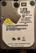WD10JMVW-11S5XS1  dcm: SBMVJBB  s/n: WXH1E43 WD 1TB USB 3.0 Malaysis AUG-2013 picture