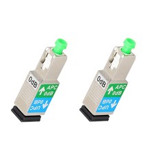 2x SC/APC Male to SC/UPC Female Adapter Converter Fiber Optic Coupler Connector' picture