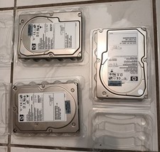 HP 72GB 73GB 10K RPM SCSI Hard Drive 2x BD07285A25 1x BD07288277 3 pack picture