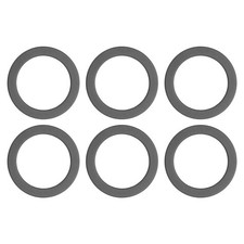 Universal Plastic Magnetic Adapter Ring, 6 Pcs Sticker Ring, Black picture