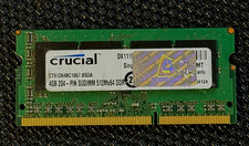 Crucial 4GB DDR2 SO-DIMM 204-Pin PC2-8500 DDR3 Non-ECC CT51264BC1067.8SDA picture