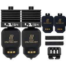 2 Pack P2S 0.4 hotend Nozzle Kit for Bambu Lab 2pcs black picture