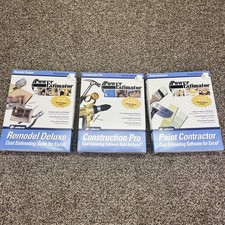 Lot Of 3 Adams Construction Pro Power Estimator Remodel Deluxe Paint Contractor picture