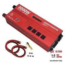 3000W 12V Power Inverter, Peak 6000W, Car/Truck/RV DC 12V to 110V 4AC picture