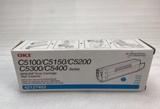Genuine OKI 42127403 Cyan High Yield Toner - NEW SEALED picture