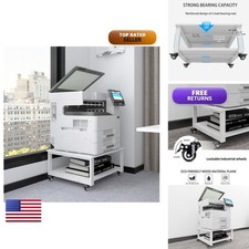 Natwind 2 Tier Laser Printer Stand 24''x24'' White picture