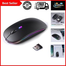 Wireless Bluetooth Mouse, Silent Dual Mode MouseBlack picture