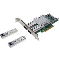 Cisco Intel X520-DA2 2-Port SFP+ 10Gb PCIe x8 CNA 74-6814-01 A0 FP +2x LR GBICs picture