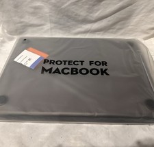 Soonjet 13”  Hard Shell Case For MacBook - Matte Black, 2-Piece Protective Cover picture