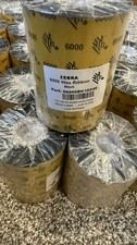 Wax Ribbon. 5 Rolls Genuine Zebra 4.02