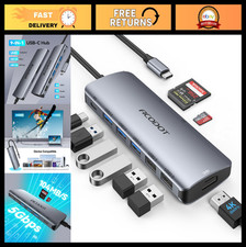 9-in-1 USB C Hub Adapter, 4K HDMI, 3 USB 3.0 Ports, SD/TF Reader, 100W PD picture