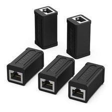 BENFEI RJ45 Inline Coupler, 5 Pack Cat7 Cat6 Cat5e Ethernet 5 packs, Black  picture
