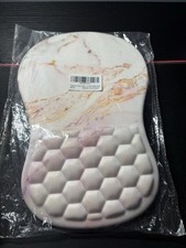 Ergonomic Mouse Pad With Wrist Rest-Pink Marble Design picture