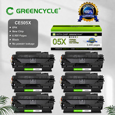 6PK CE505X 05X BK Laser Toner Cartridge For HP LaserJet P2050 P2055d Printer picture