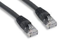1ft Cat5E 350 MHz Snagless Patch Cable Black picture