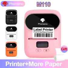 Phomemo M110 Bluetooth Label Maker Machine Portable Wireless Thermal Printer Lot picture
