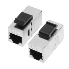 CY 10-Gigabit UTP CAT7 Keystone Coupler RJ45 Female to Female Shield 8P8C UTP picture