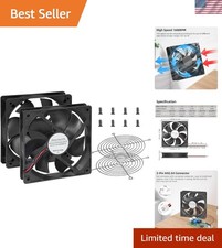 Versatile 24V Cooling Fan Set - Perfect for Electronics, DIY, & RV Refrigerators picture