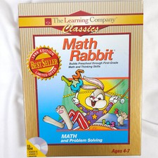 Math Rabbit 1996 Edition The Learning Company Classics  - Open Box Sealed CD picture