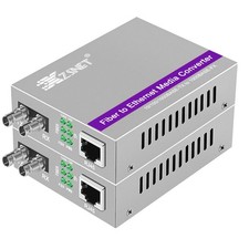 XZSNET A Pair of Gigabit ST to RJ45 SingleMode 20km 1310nm, Grey picture