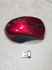 Blackweb Bluetrace 6 Button Wireless Bluetooth Optical Red Mouse w/ Scroll Wheel picture