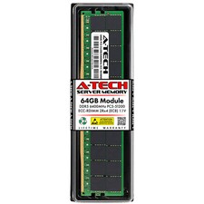 A-Tech 64GB 2Rx4 PC5-51200R DDR5 6400 MHz ECC REG EC8 RDIMM Server Memory RAM x1 picture