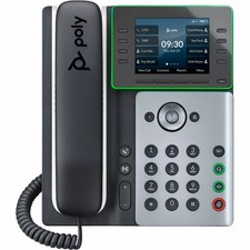 Hewlett Packard 82M89AA Poly Edge E350 IP Phone Black Wi-Fi Bluetooth picture