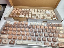 NEW Keyboard Set Cute Cat Like Character Custom Colors Windows PC Key Caps picture