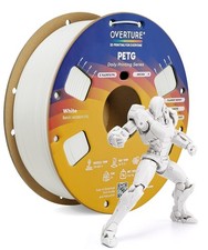 OVERTURE High Speed PETG Filament 1.75mm, 1kg White 1kg, picture
