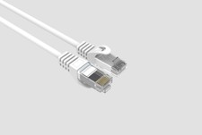 CAT6 Slim Ethernet Patch Cable White 2FT 50 PACK picture