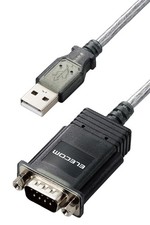 ELECOM RS-232C to USB Conversion Cable USB-A & D-Sub 9-pin 50cm Graphite UC-SGT2 picture