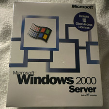 Microsoft Windows 2000 Server 10 CAL CD English Standard License X05-00243 picture
