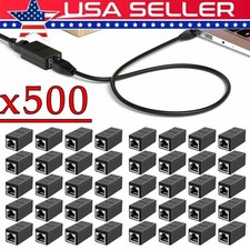 RJ45 Inline Coupler Cat6/Cat5e Ethernet Network Cable Extender Connector Lot picture