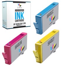 Color Ink Cartridges for HP 564XL Magenta Cyan Yellow 564 XL Cartridge 3 PK picture