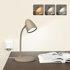 LED Desk Lamp for Home Office,3 Light Colors,Table Lamp,Dimmable L33-Brown picture