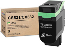 1-Pack Toner Cartridge Black CS531/CX532 BN SCCOLOR Chip Compatible With Lexmark picture