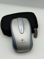 Logitech V500 Cordless Notebook Mouse Silver 4-Way Scroll 2.4GHz picture
