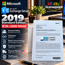 Microsoft Exchange Server 2019 STANDARD Unlmtd CAL Retail License Package picture