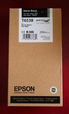 06-2017 New Genuine Epson T6538 200ml Matte Black Ultrachrome HDR Ink 4900 picture