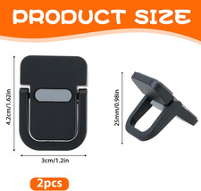 2Pcs Keyboard Riser, Self-Adhesive Mini Keyboard Stand for Desk Portable Lapt... picture