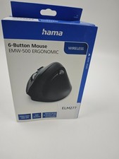 Hama 6 Button Mouse EMW 500 Ergonomic Black Used picture