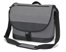 Laptop Tablet Utility Messenger Bag Heather Grey Modern Shoulder Crossbody picture