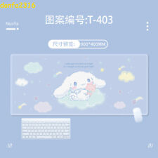 Cartoon Cinnamoroll Mouse Pad Cute Large Keyboard Pad Desk Mat 900x400mm Anime picture