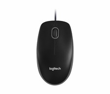 Logitech B100 Wired Optical USB Mouse for Computer and Laptop - Black (LOT OF 5) picture