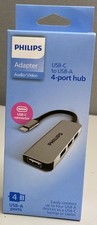 PHILIPS USB-C-USB Hub 4 USB 480 Mbps Data Transfer Multiport Adapter SWL3573S/37 picture