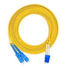 10 Meters 33ft LC to SC Duplex 9/125 Single-Mode Fiber Optic Cable Jumper Opt... picture