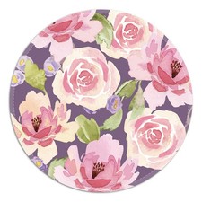 FROGIGO Cute Round Mouse Pad with Stitched 7.9L x 7.9W inches, Pink Rose  picture